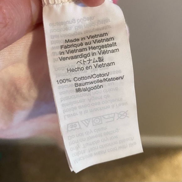 J. Crew Crewcuts Girls Pink & White Sleeveless Tie Dye Dress - Size Large - Picture 6 of 6